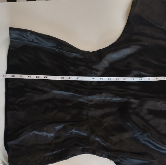 Vintage black satin silk party top XS or S - Picture 3 of 8